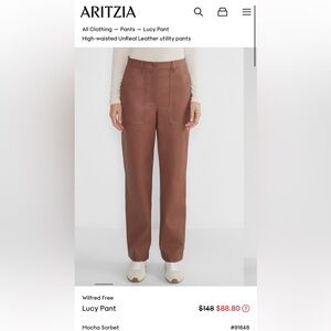 Wilfred Aritzia leather Pant in BLACK!!